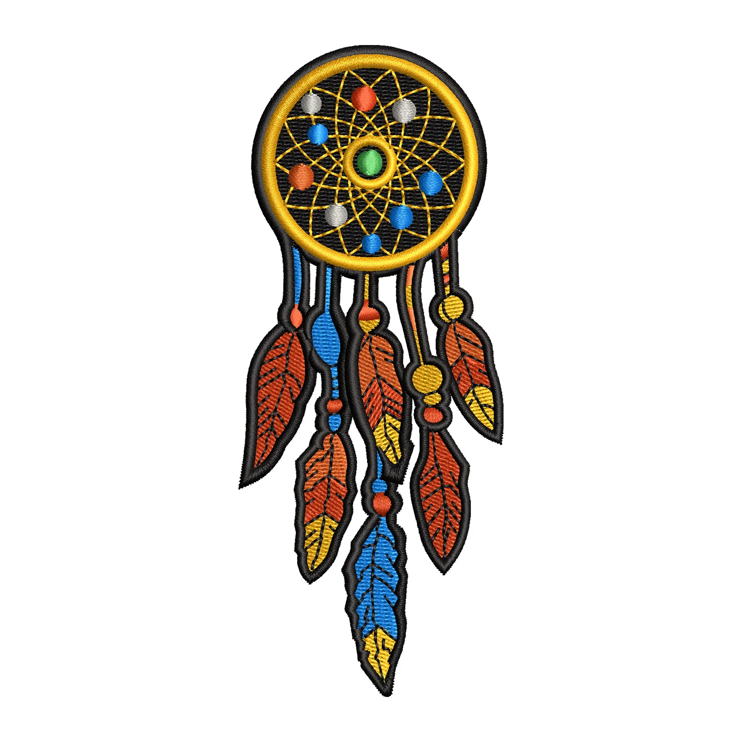 Feather Dream Catcher Embroidery Design