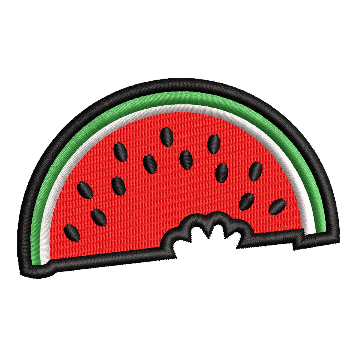 Watermelon Slice Embroidery Design