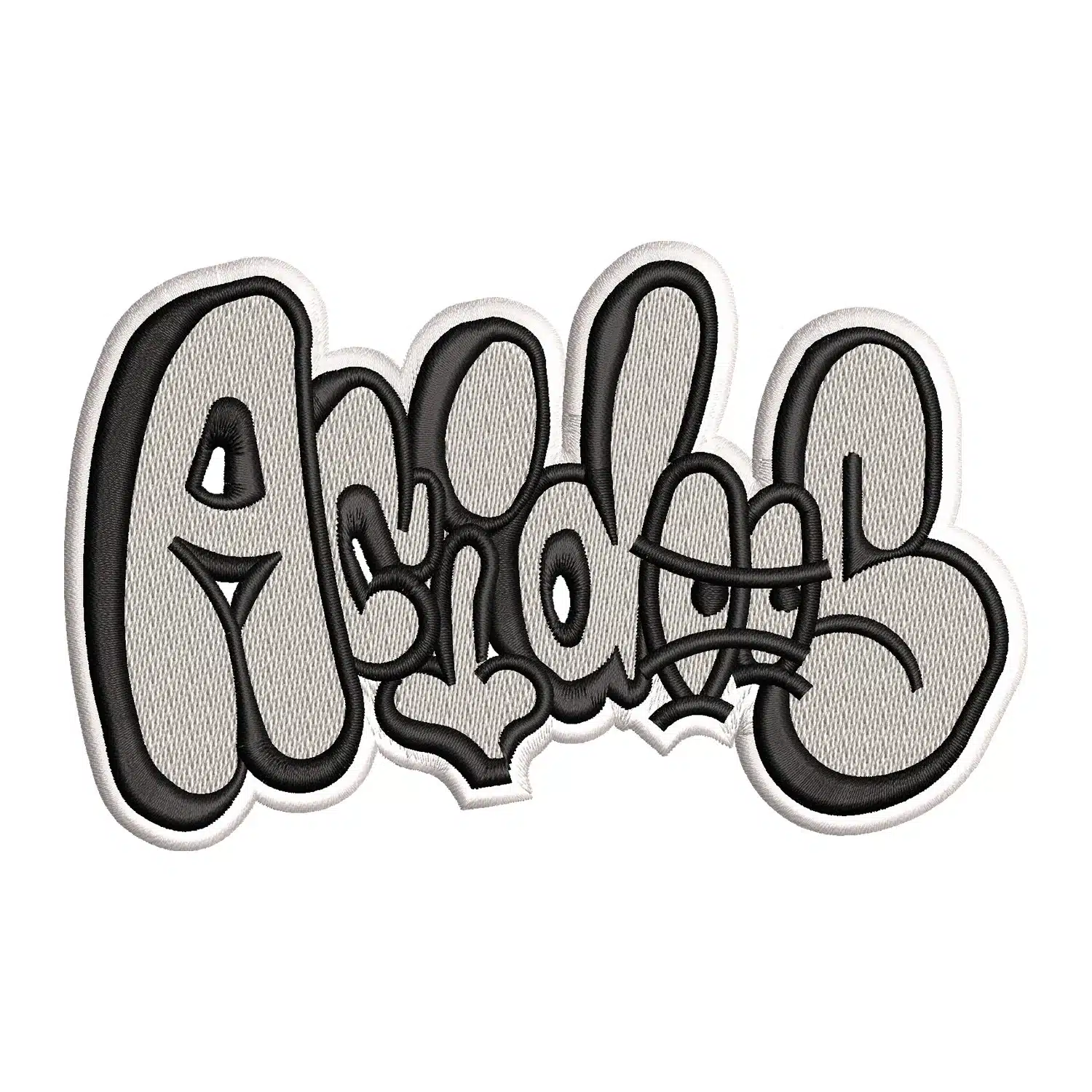 Adidas Eyes Text Embroidery Design