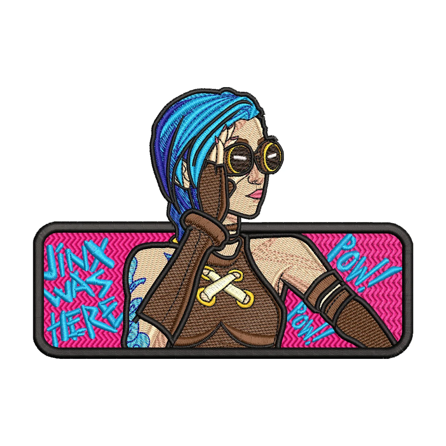 Jinx Arcane Embroidery Design