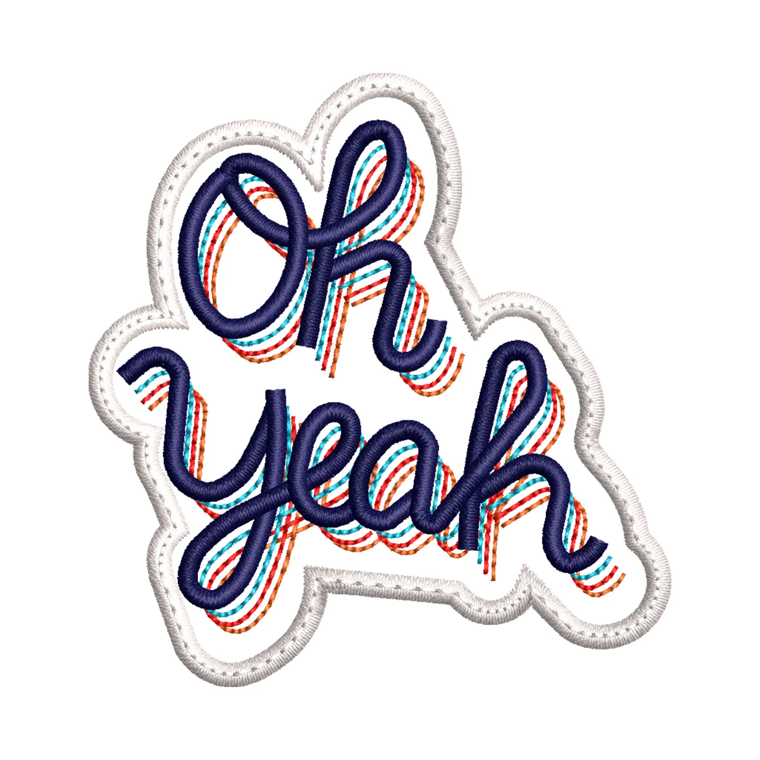 Oh Yeah Embroidery Design