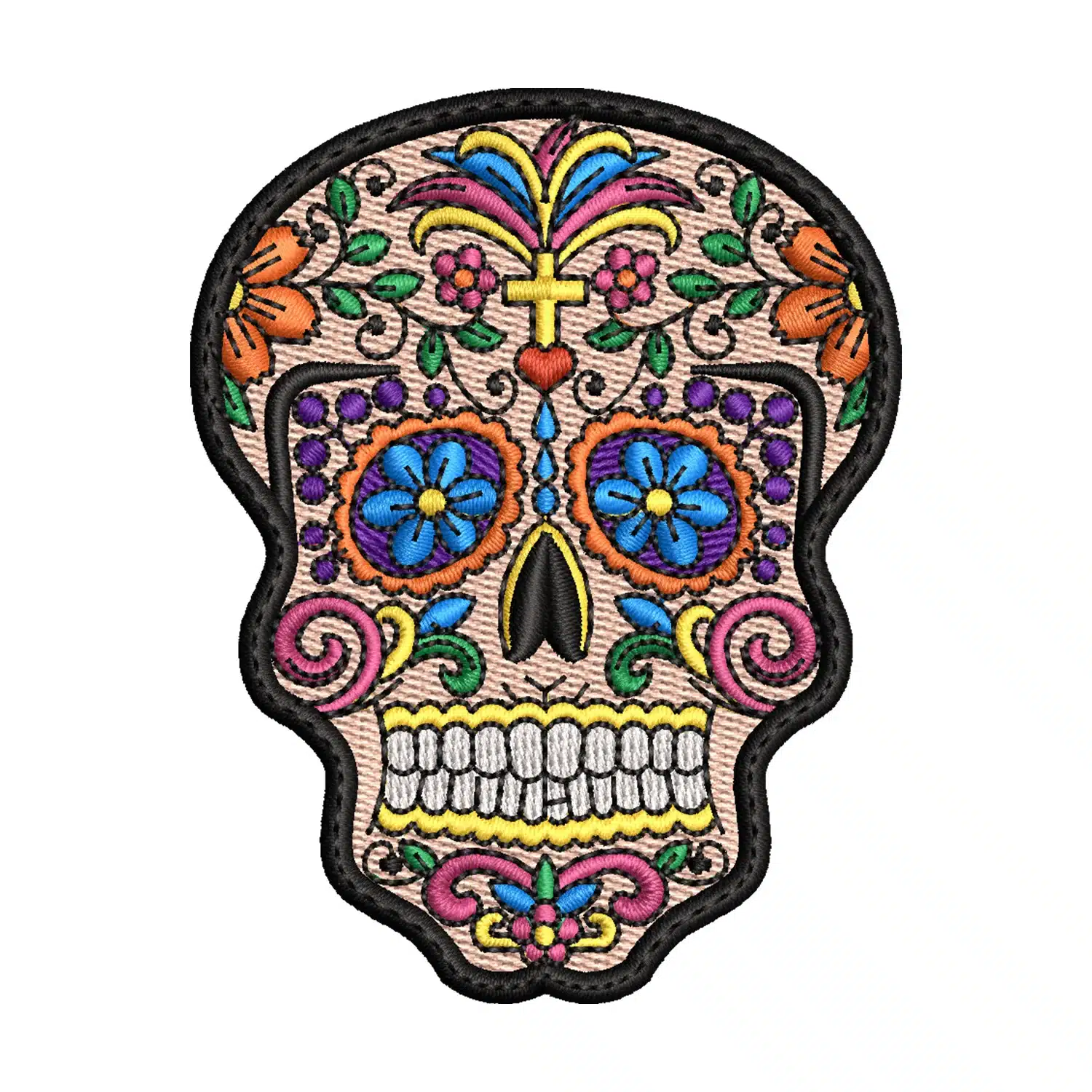 Sugar Skull Embroidery Design Sugar Skull Embroidery Design