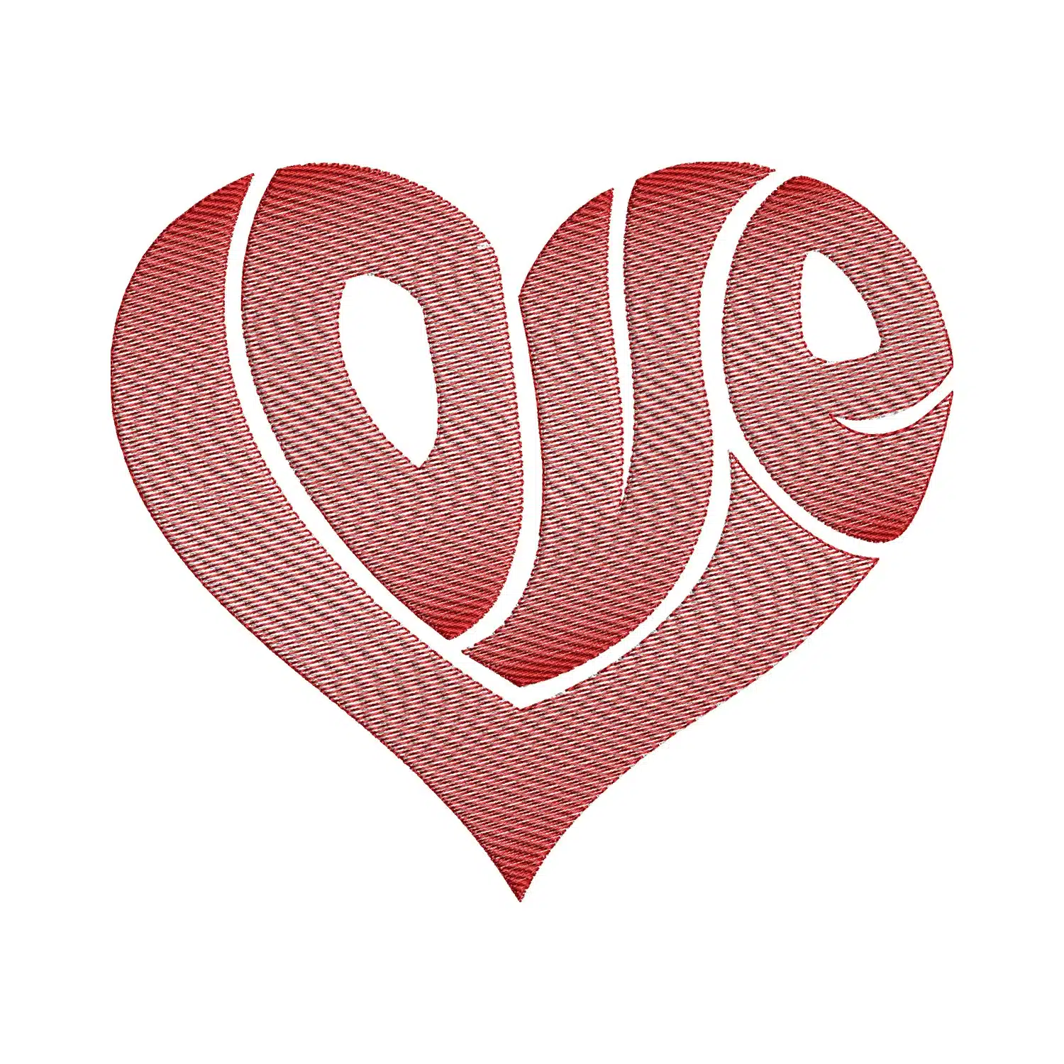 Love Heart Embroidery Design