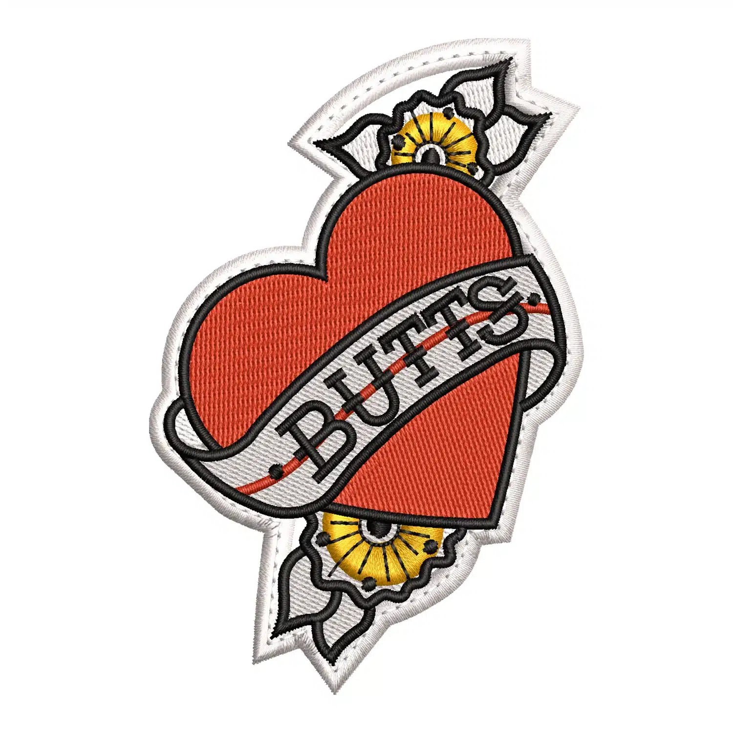 Heart Butts Embroidery Design Heart Butts Embroidery Design