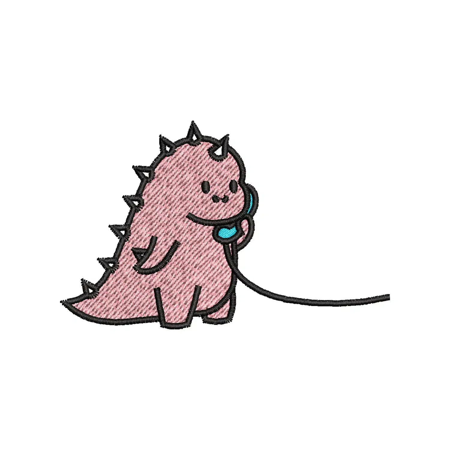 Dinosaur on Call Embroidery Design