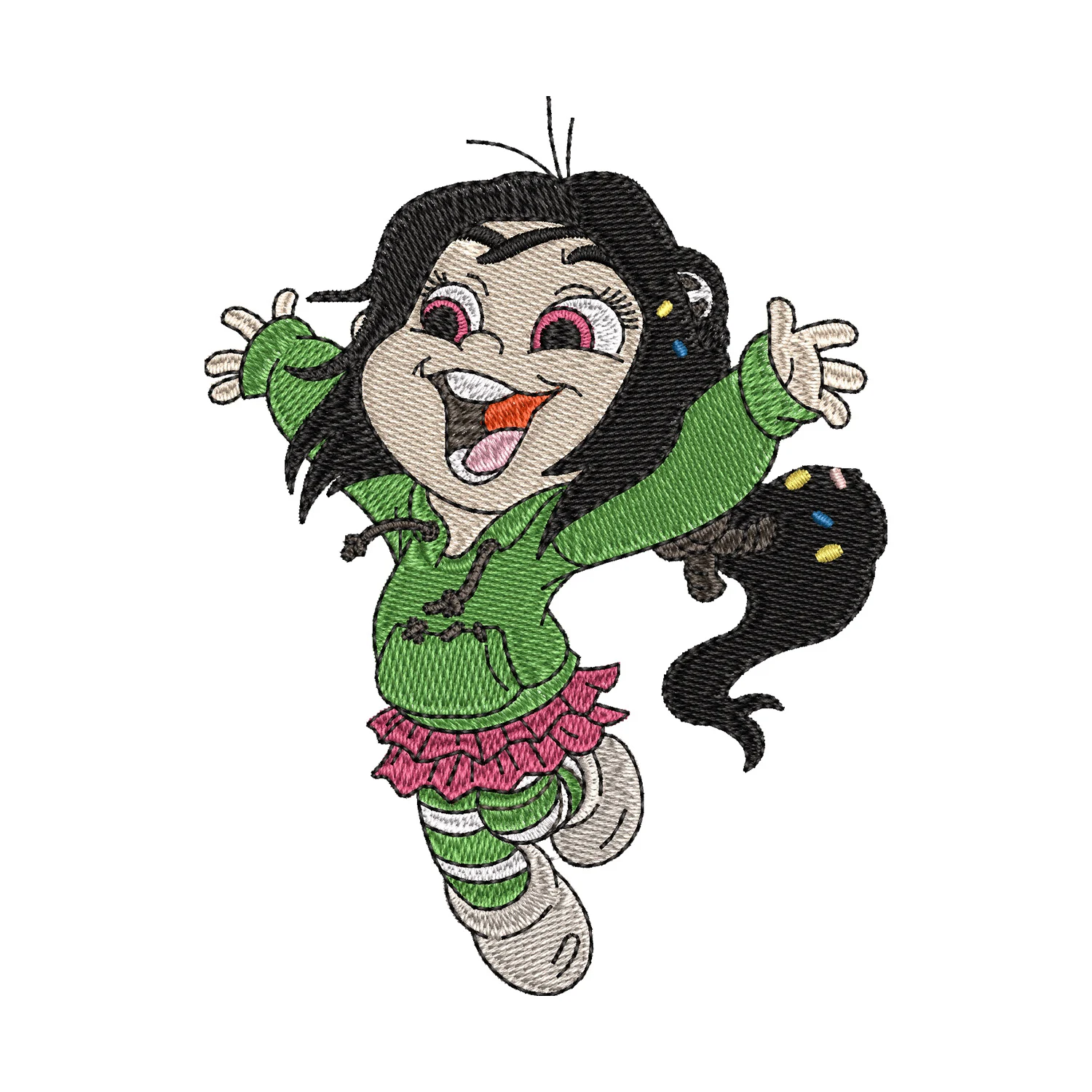 Vanellope Embroidery Design