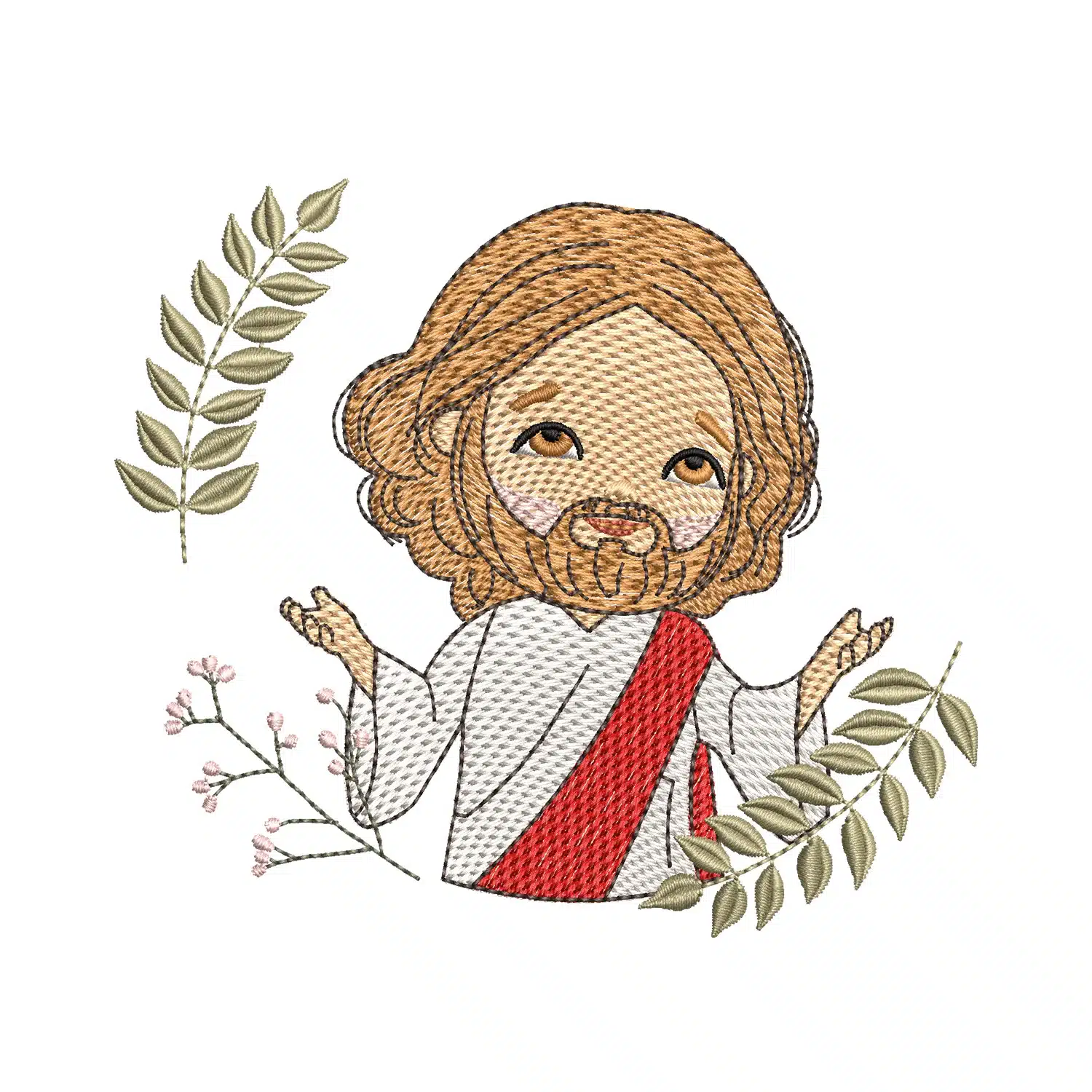 Jesus Christ Embroidery Design