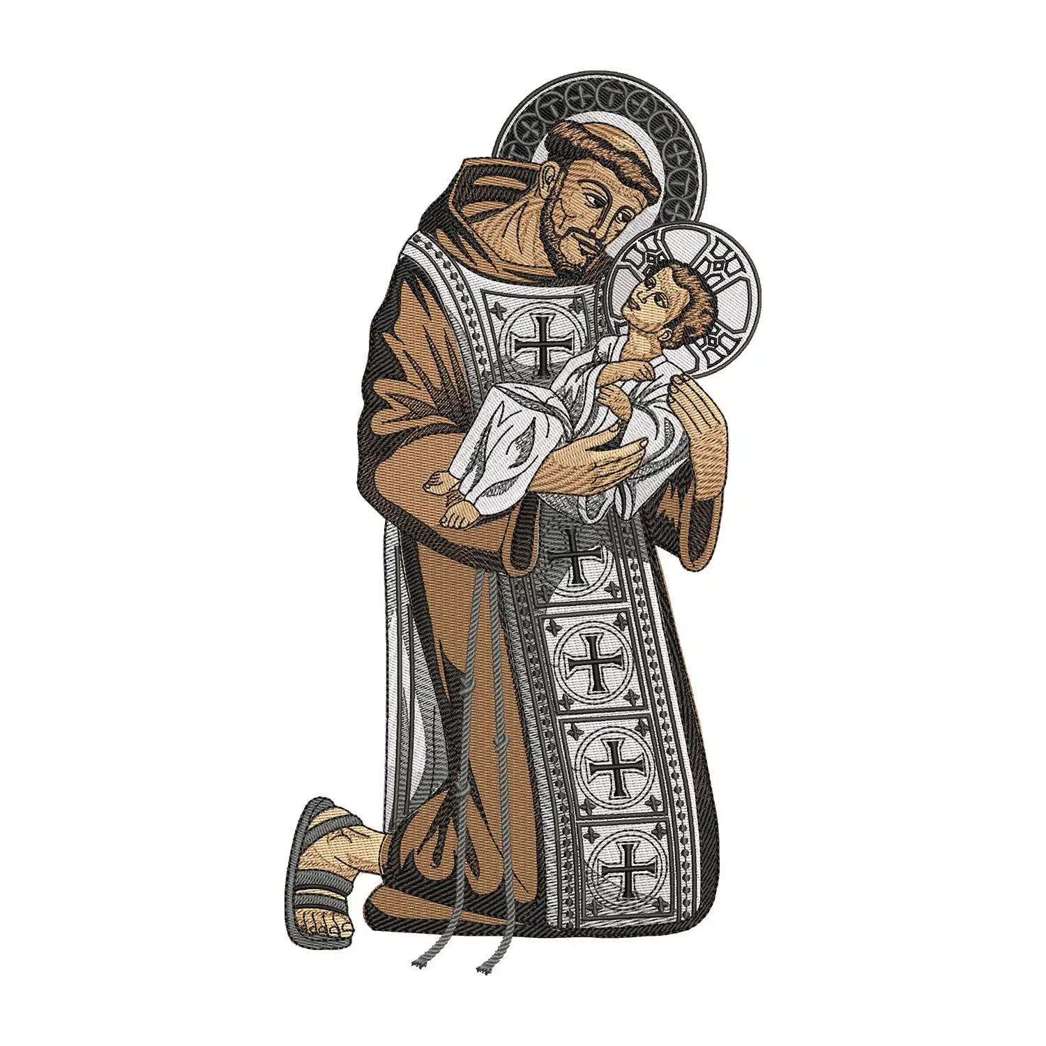 Saint Francis Embroidery Design