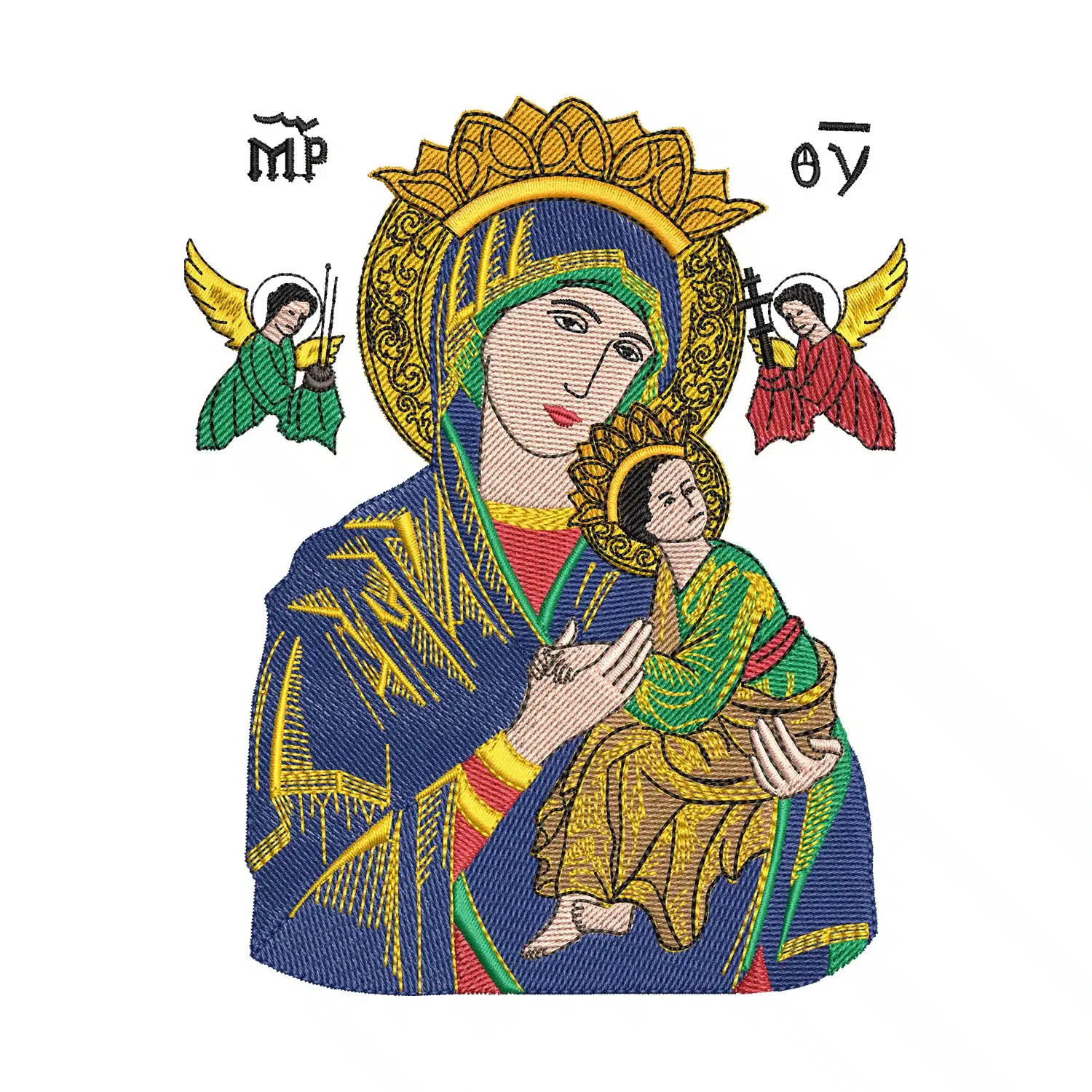 Our Lady of Perpetual Help Embroidery Design