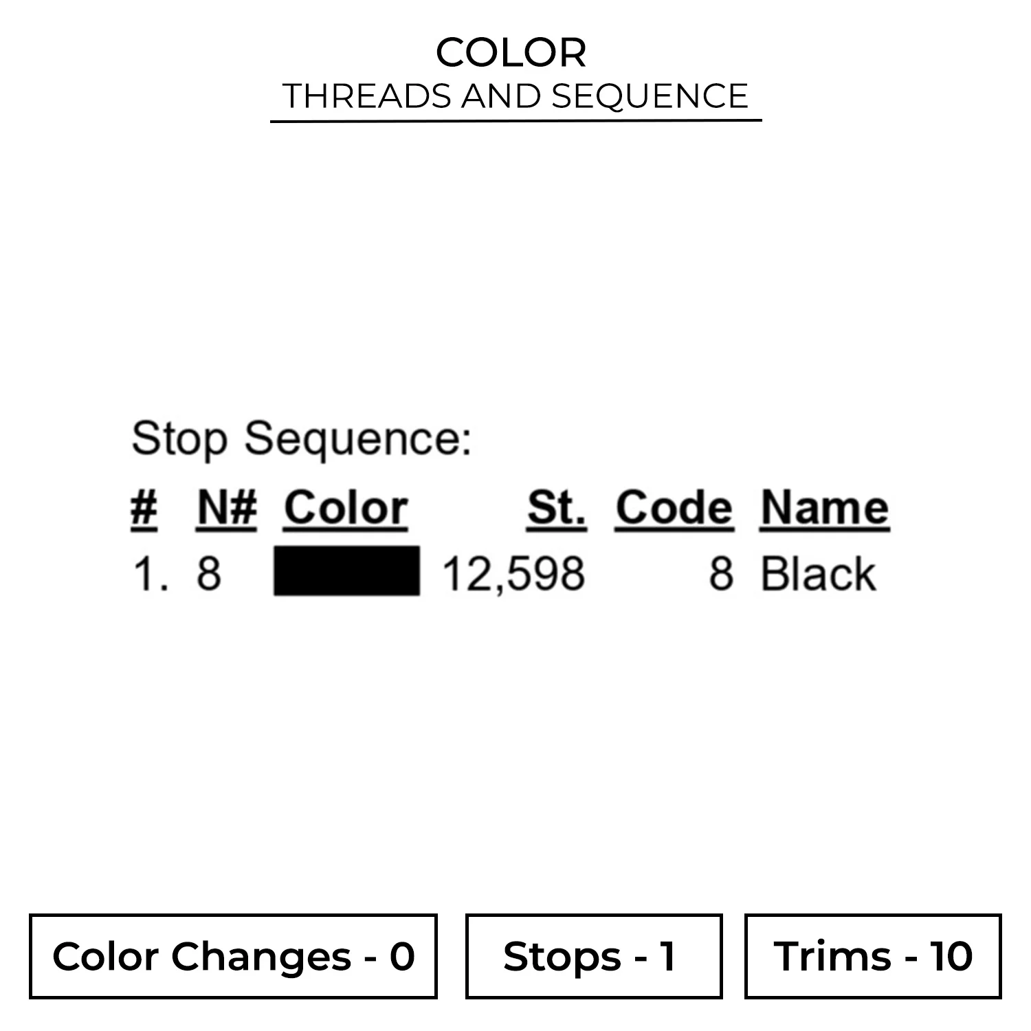 Limited Edition Embroidery Design 2 Color CRT77