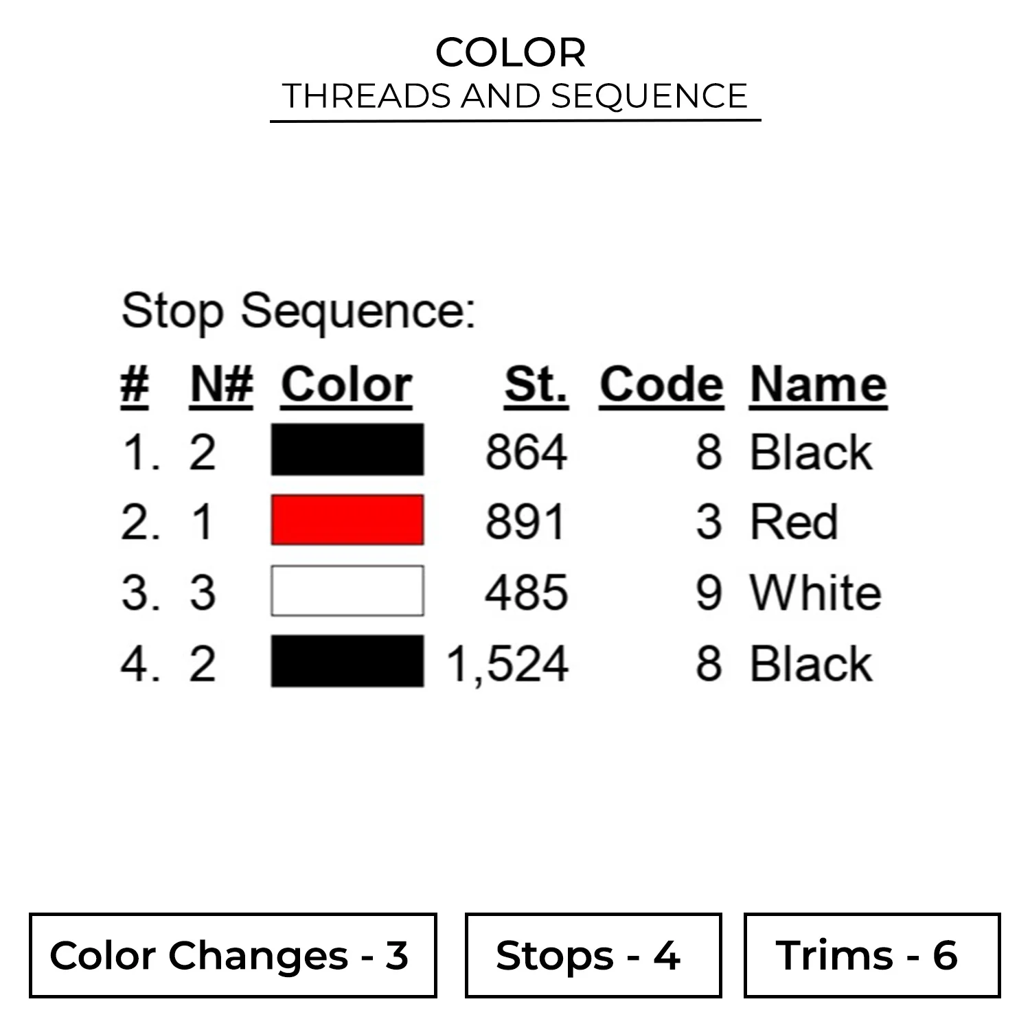 Lipstick Embroidery Design 2 Color EMG75