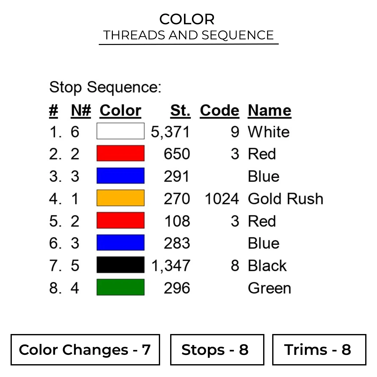 Music Embroidery Design 2 Color GAP72