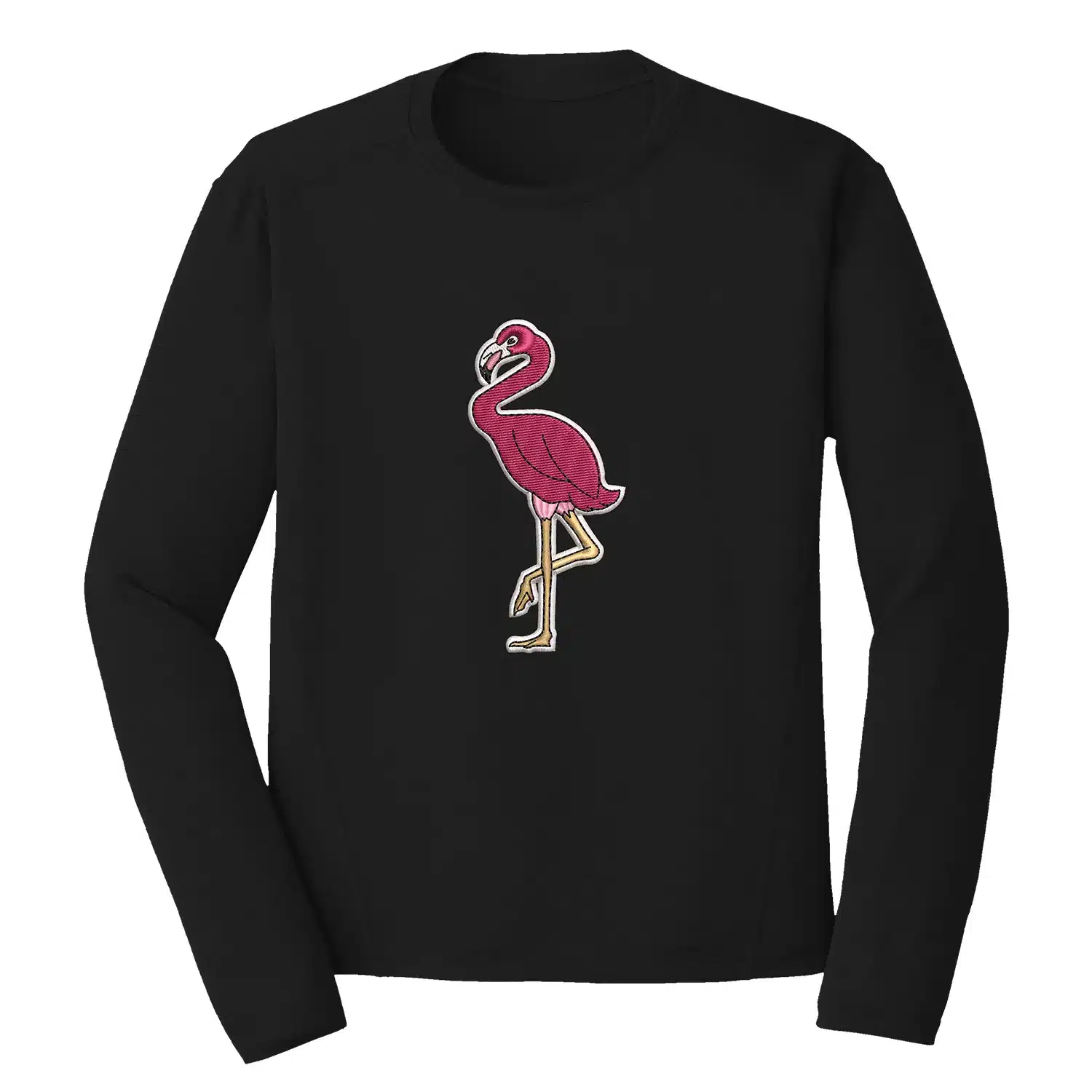 Flamingo Embroidery Design - Bird Embroidery Design 1 Mockup BRD12