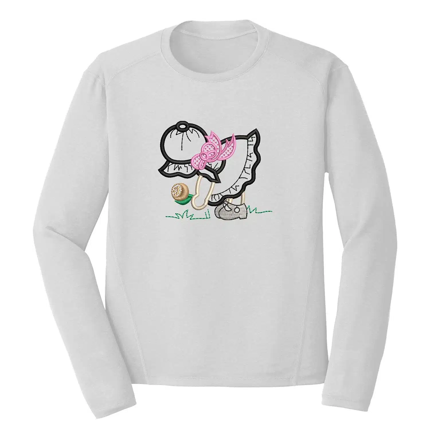 Little Girl Playing with Sand Embroidery Design 1 Mockup TAO09