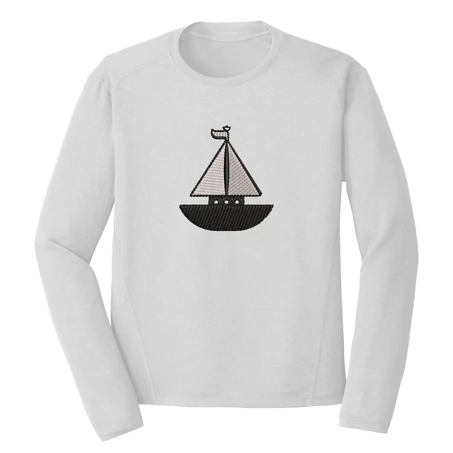 Sailing Boat Embroidery Design 1 Mockup TAO12