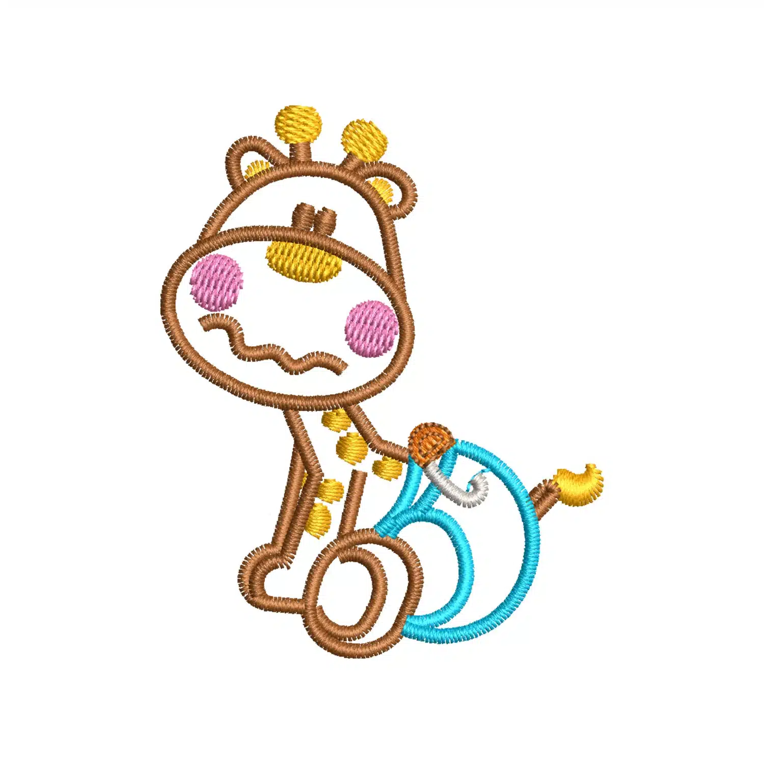 Baby Giraffe Embroidery Design