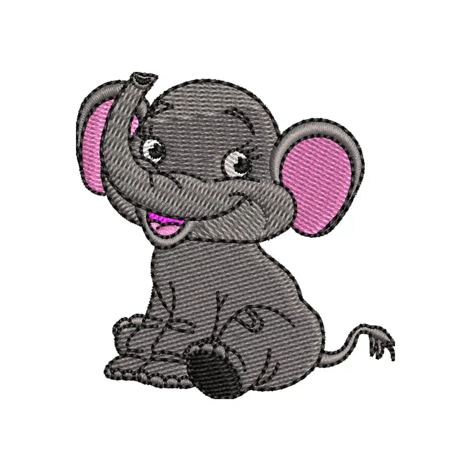 Elephant Embroidery Design