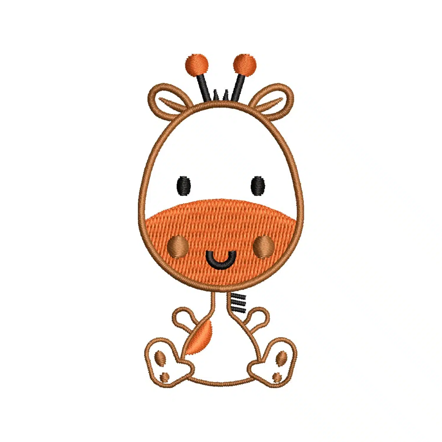 Giraffe Embroidery Design Giraffe Embroidery Design