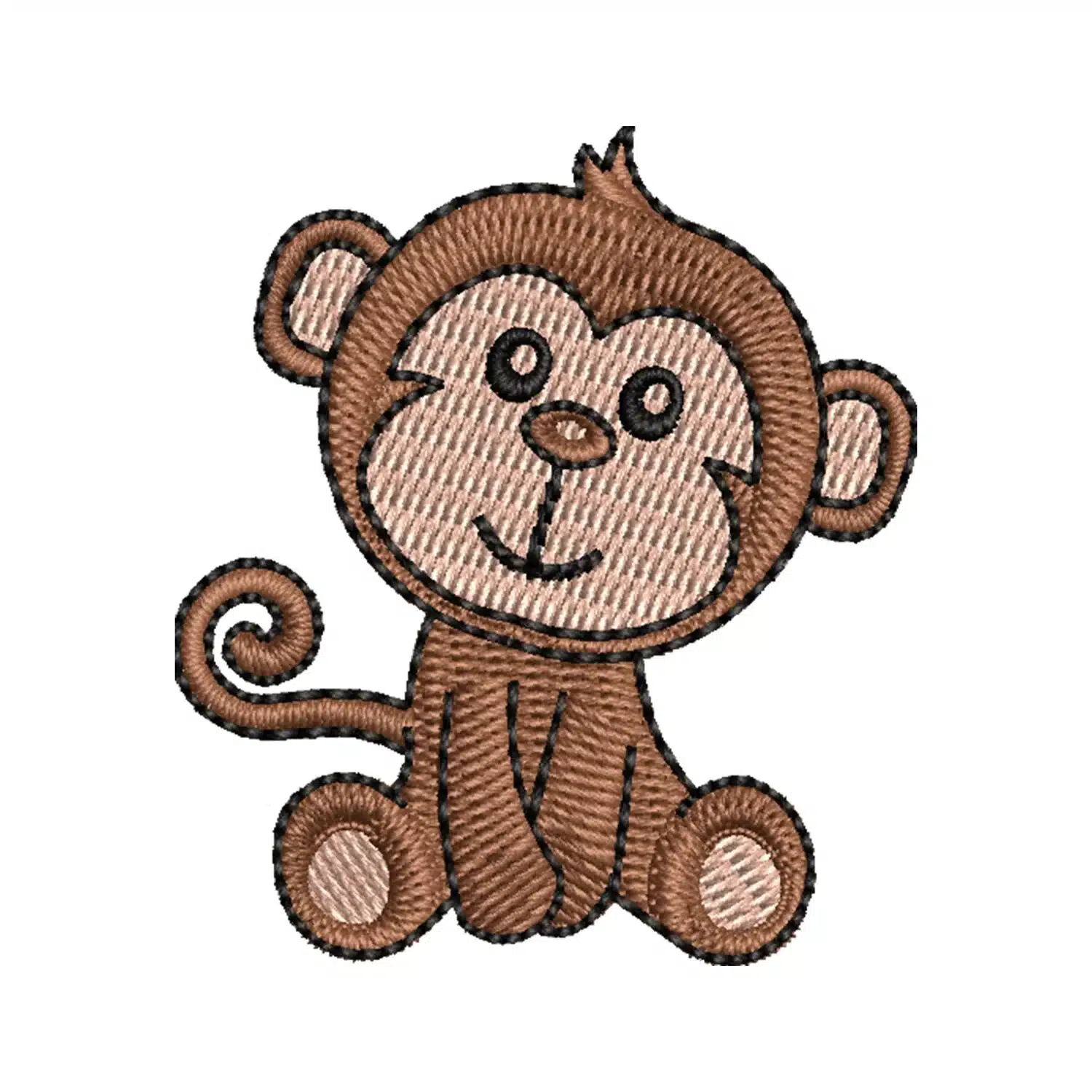 Monkey Embroidery Design
