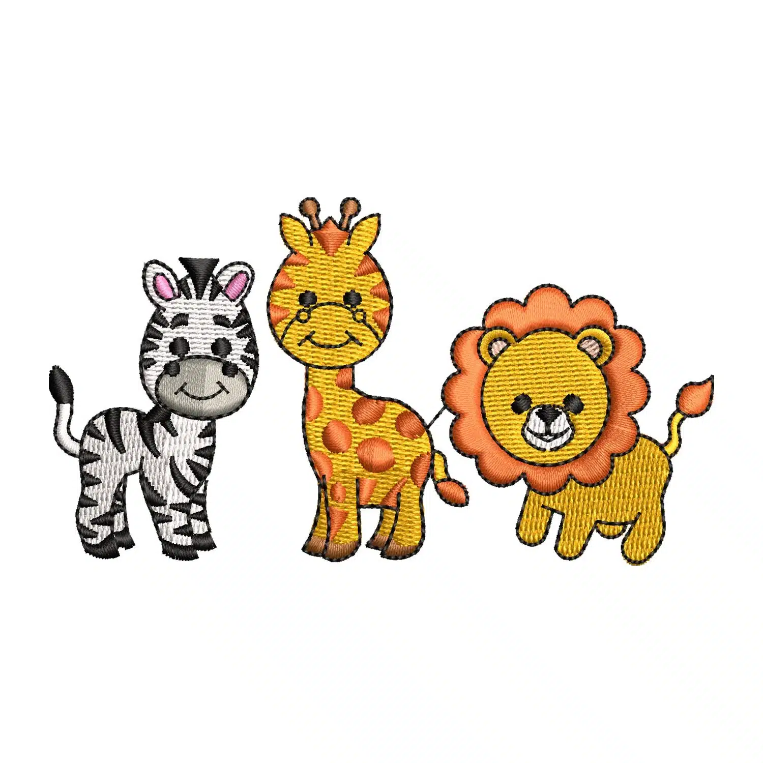 Zoo Animals Embroidery Design