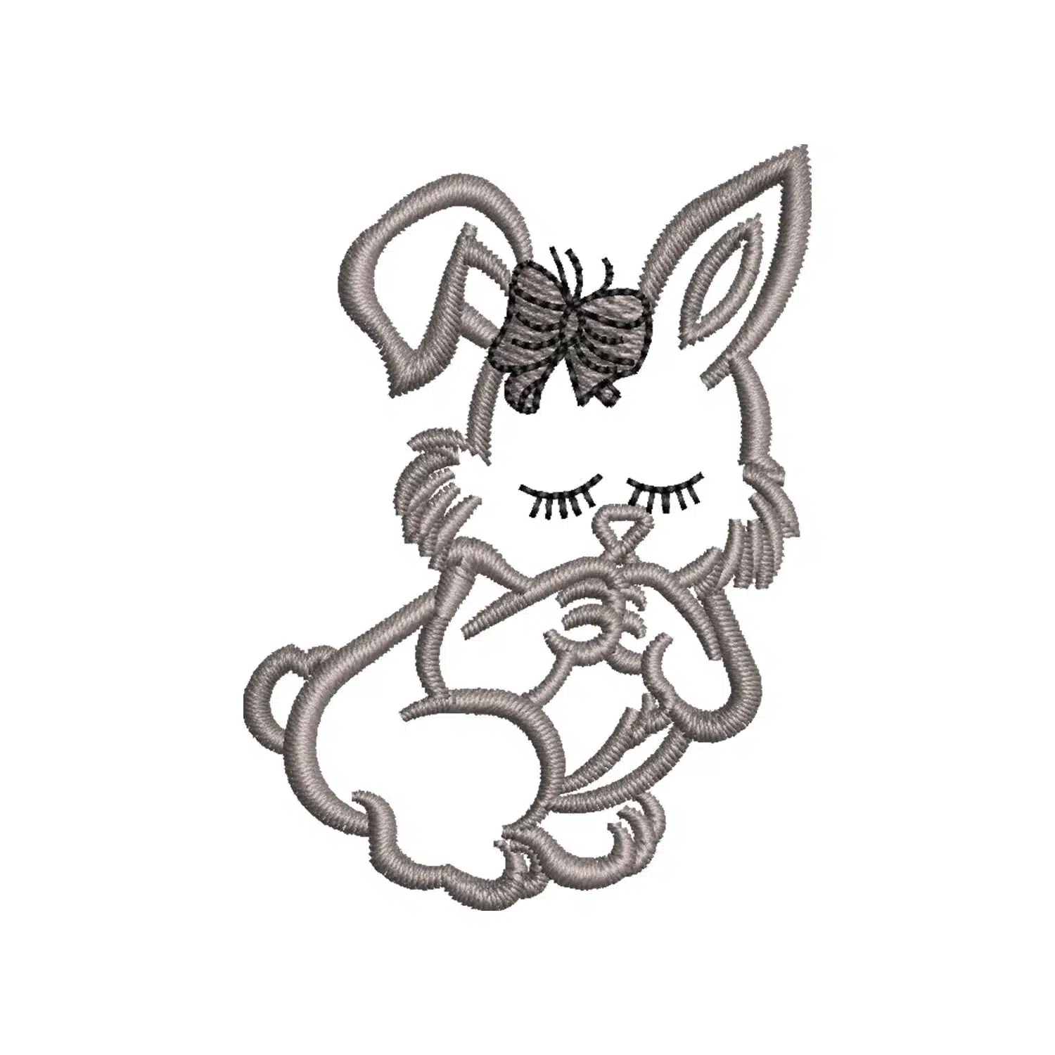 Rabbit Embroidery Design