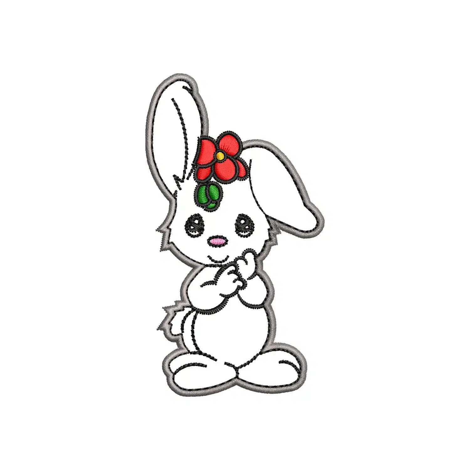 Rabbit Embroidery Design