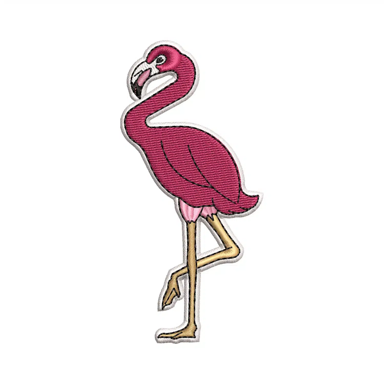 Flamingo Embroidery Design Flamingo Embroidery Design