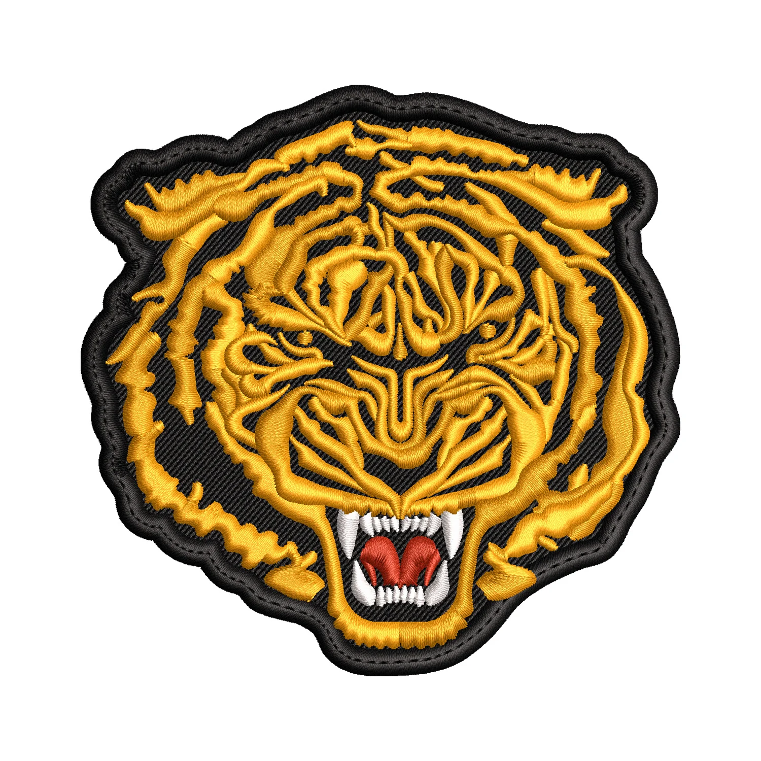 Tiger Face Embroidery Design