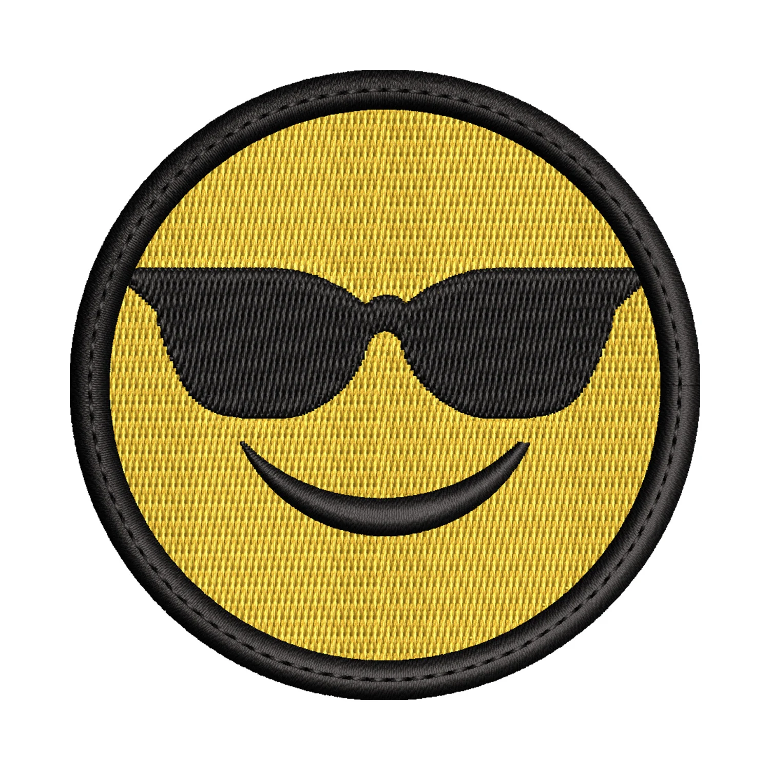 Cool Sunglasses Emogi Embroidery Design