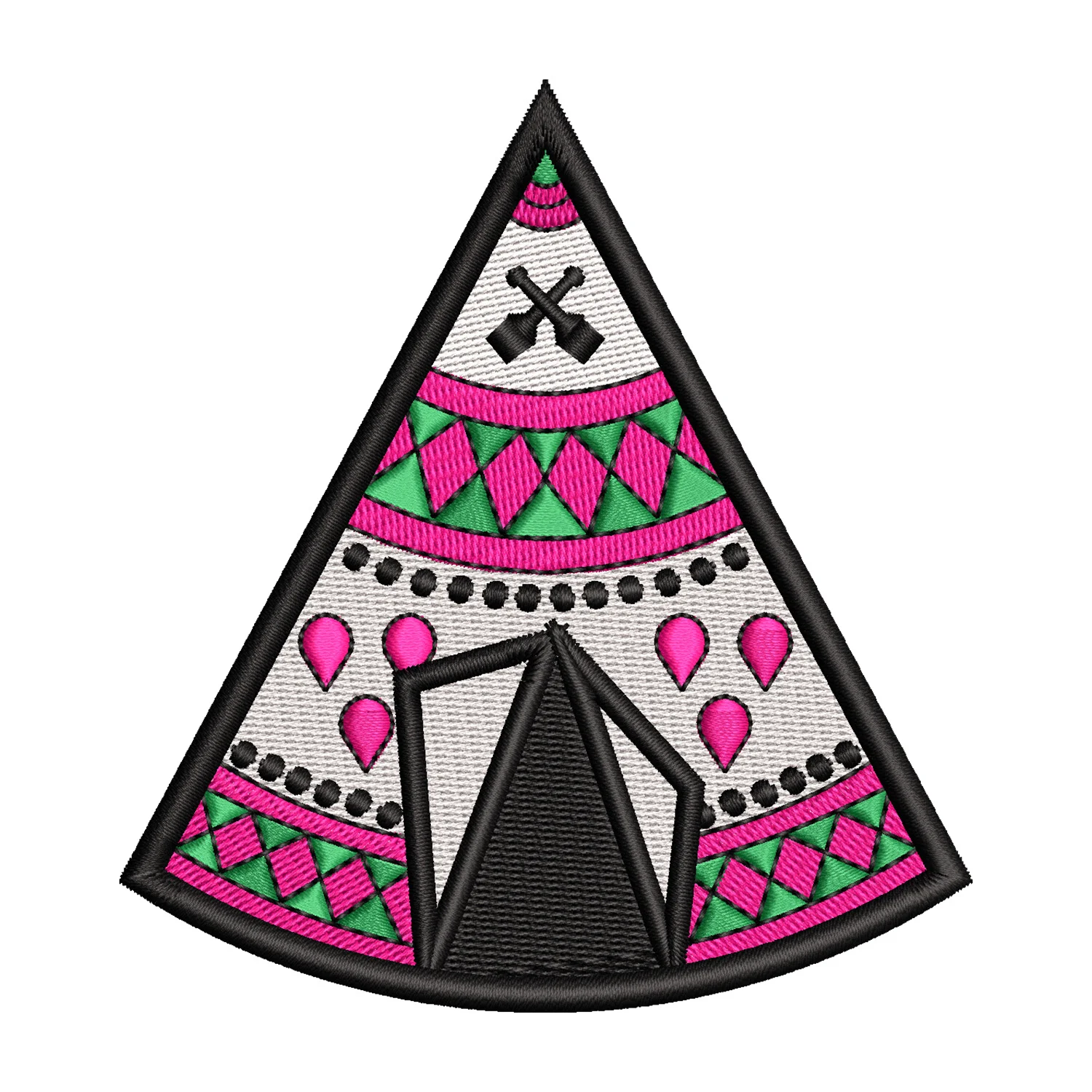 Tent Embroidery Design