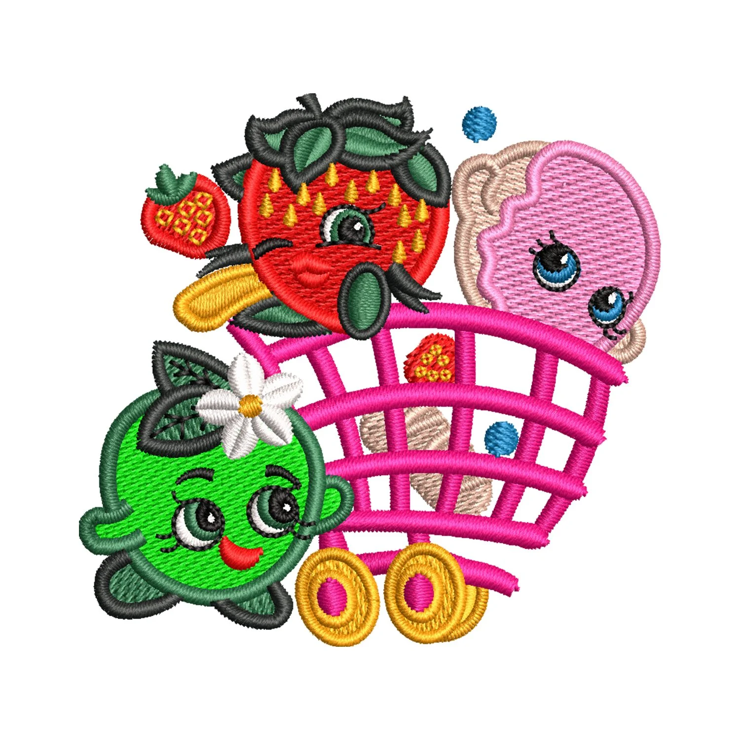 Fruit Basket Embroidery Design