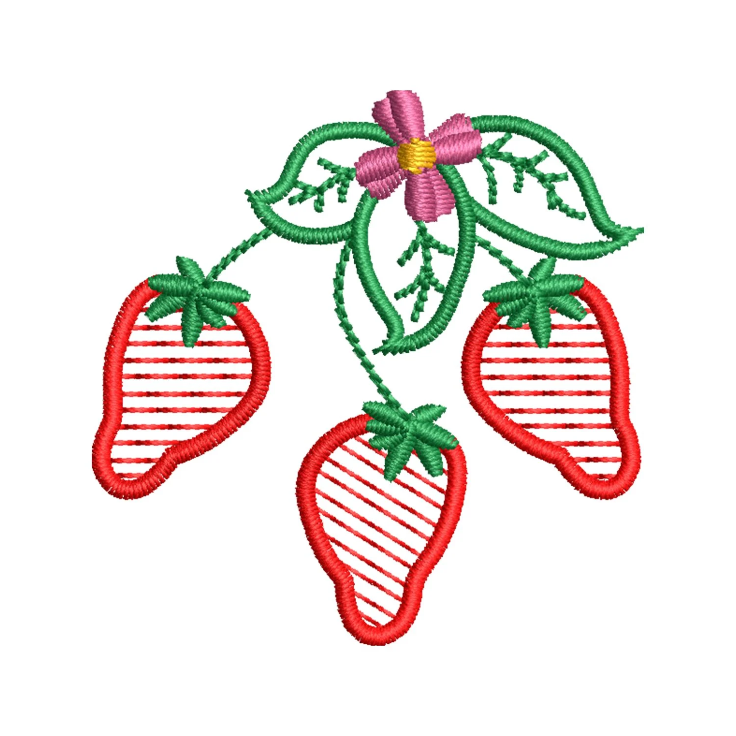 Strawberry Embroidery Design