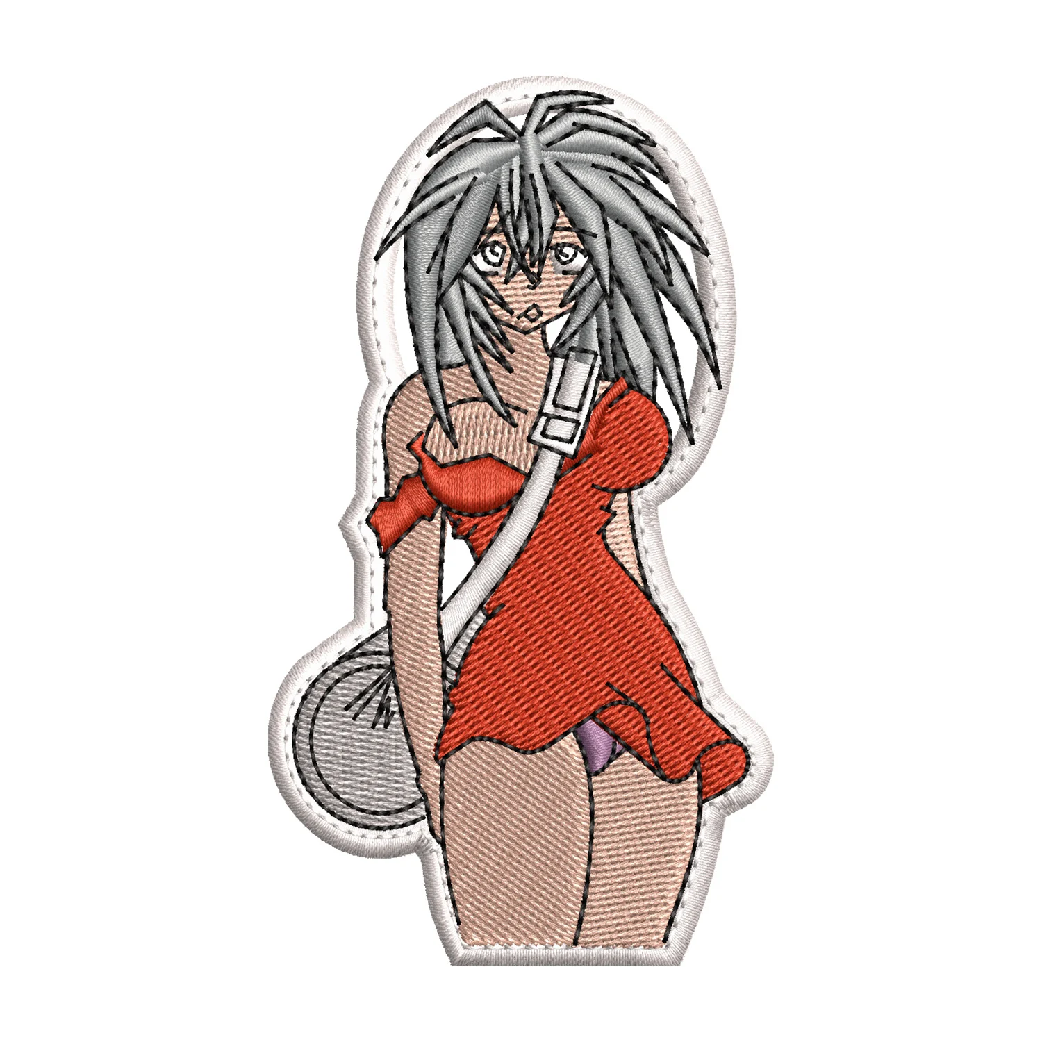 Anime Girl Embroidery Design