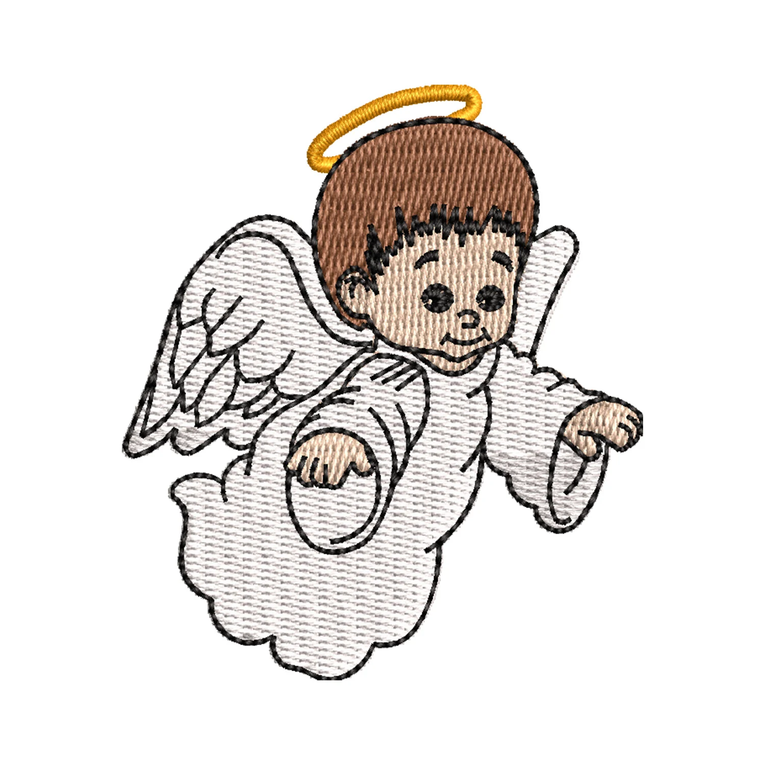 Angel Kid Embroidery Design