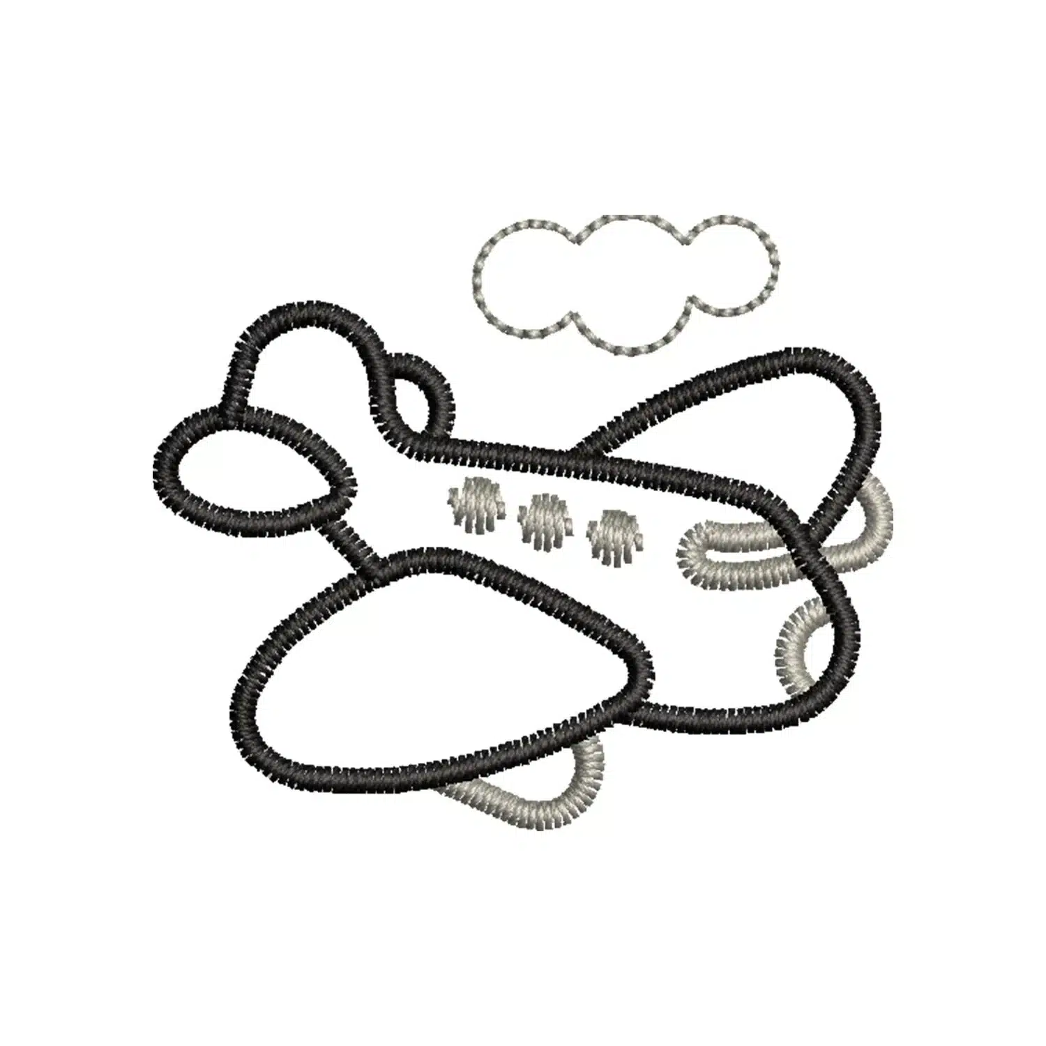 Toy Airplane Embroidery Design