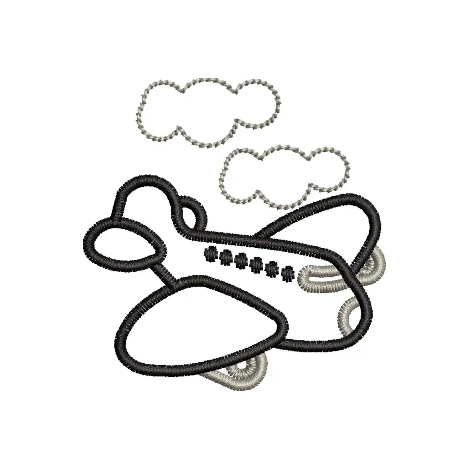 Toy Airplane Embroidery Design