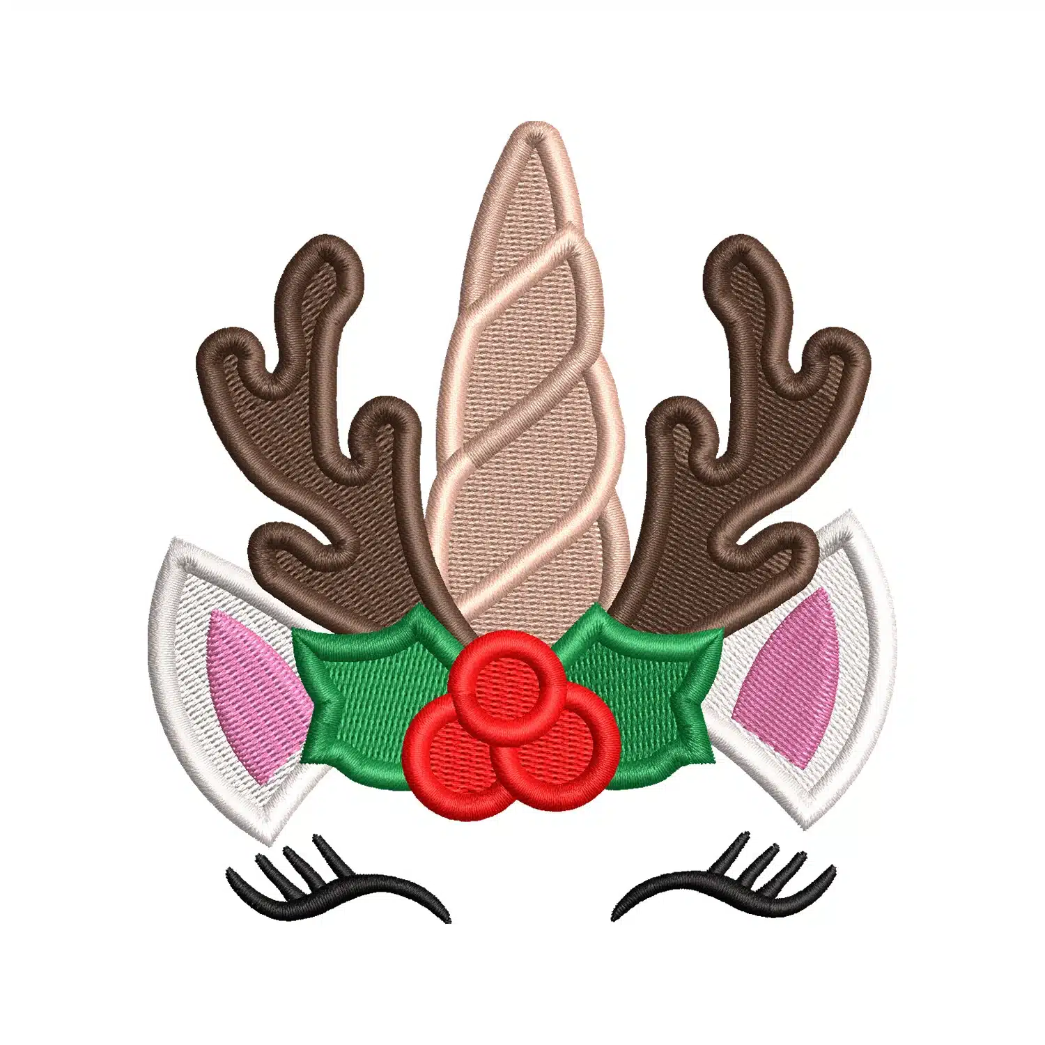 Unicorn Horns Embroidery Design