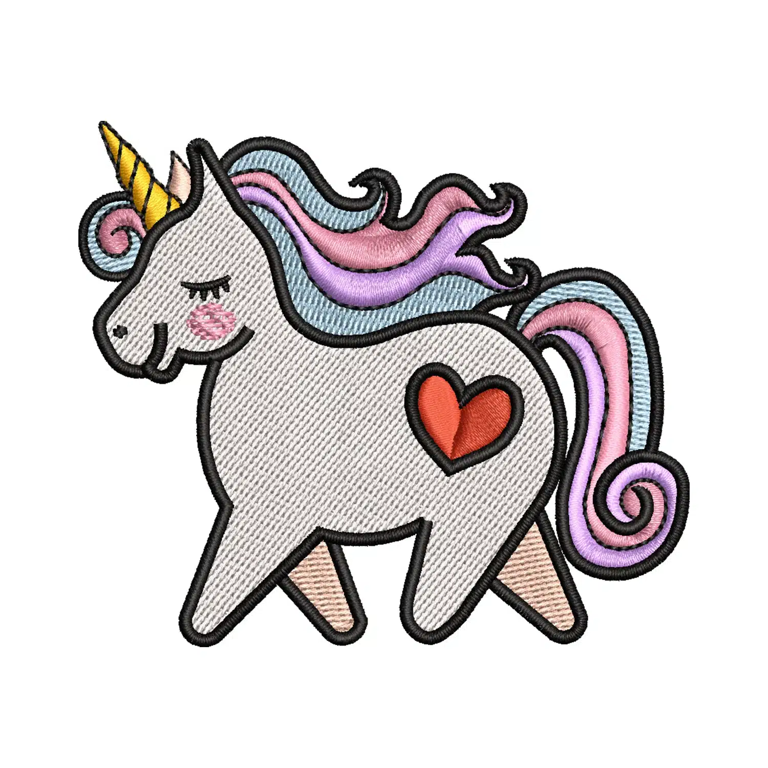 Unicorn Embroidery Design
