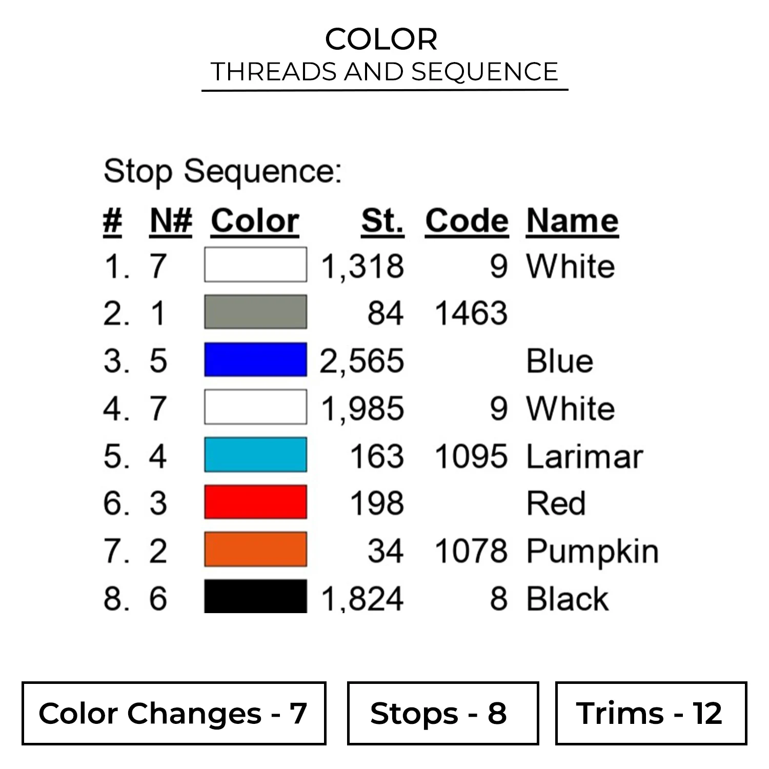 Helicopter Embroidery Design 2 Color ARC13