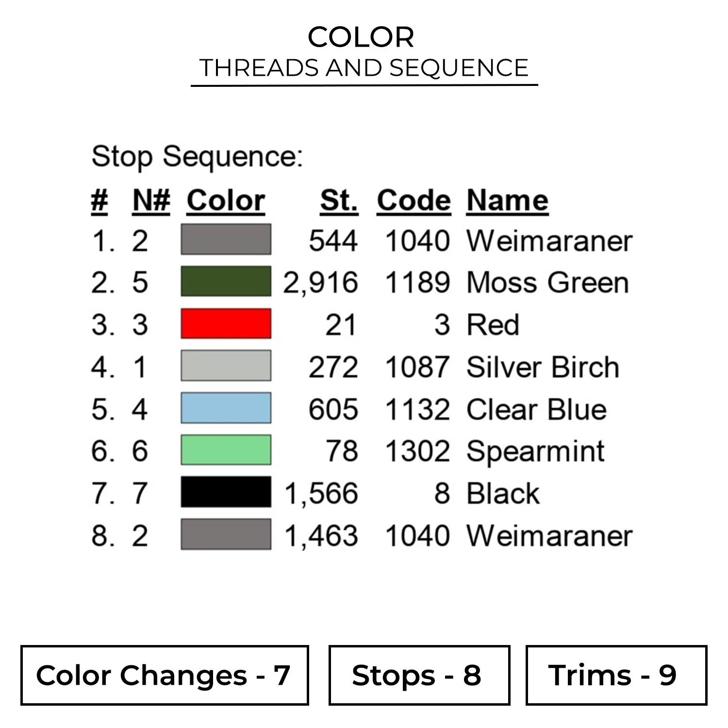 Helicopter Embroidery Design 2 Color ARC23