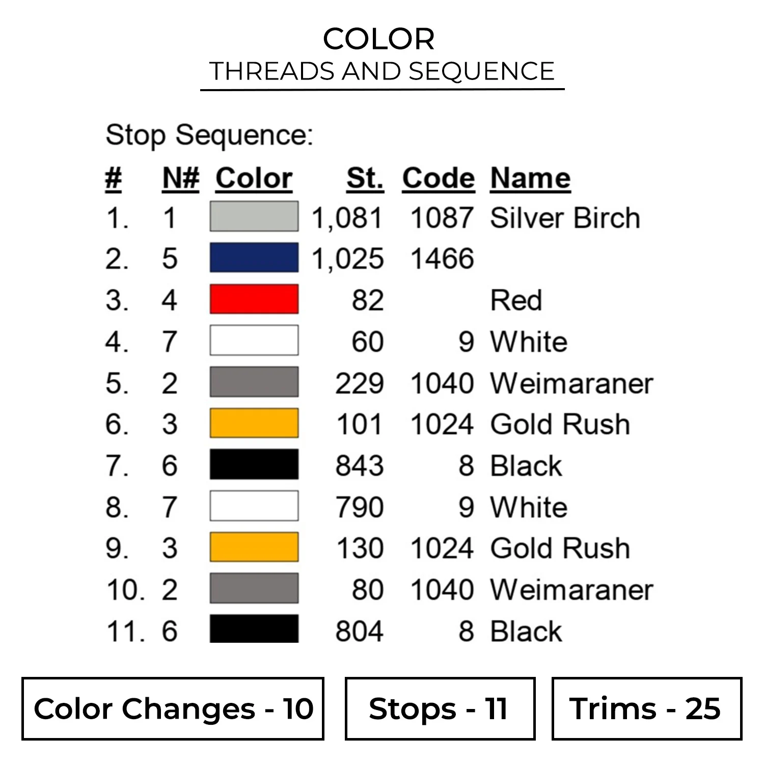 Helicopter Embroidery Design 2 Color ARC24