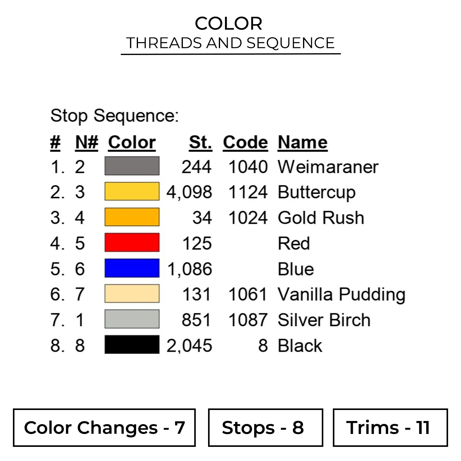 Light Sport Aircraft Embroidery Design 2 Color ARC33