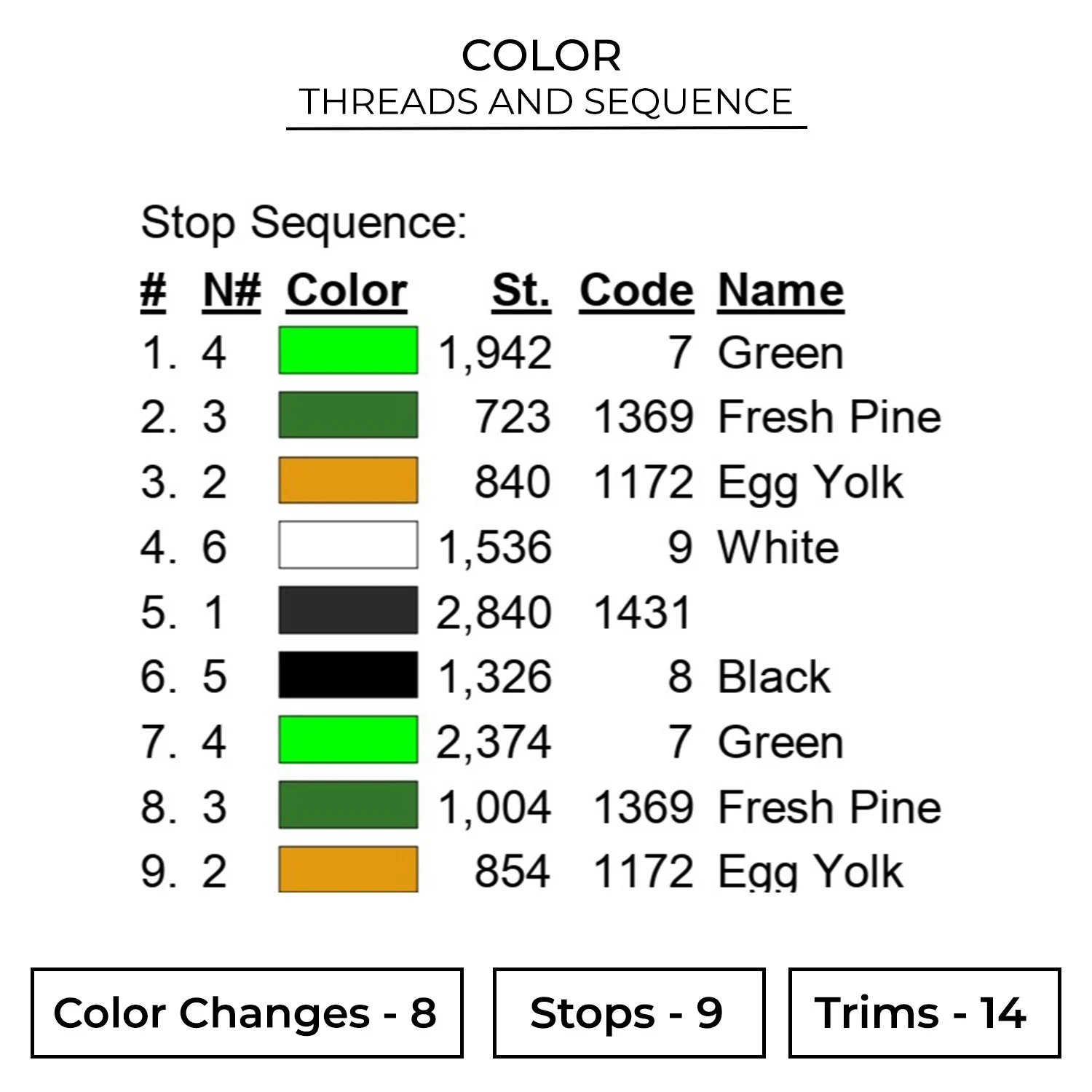 Tank Laurel Embroidery Design 2 Color MLT57