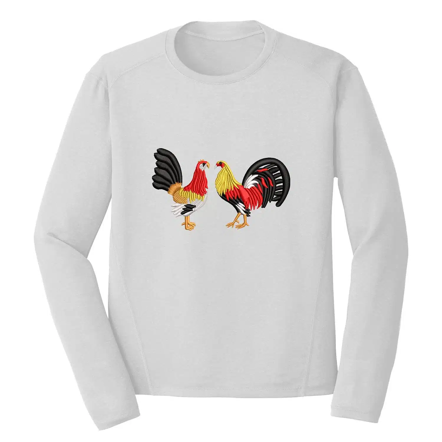 Chicken Couple Embroidery Design - Animal Embroidery Design 1 Mockup AML69