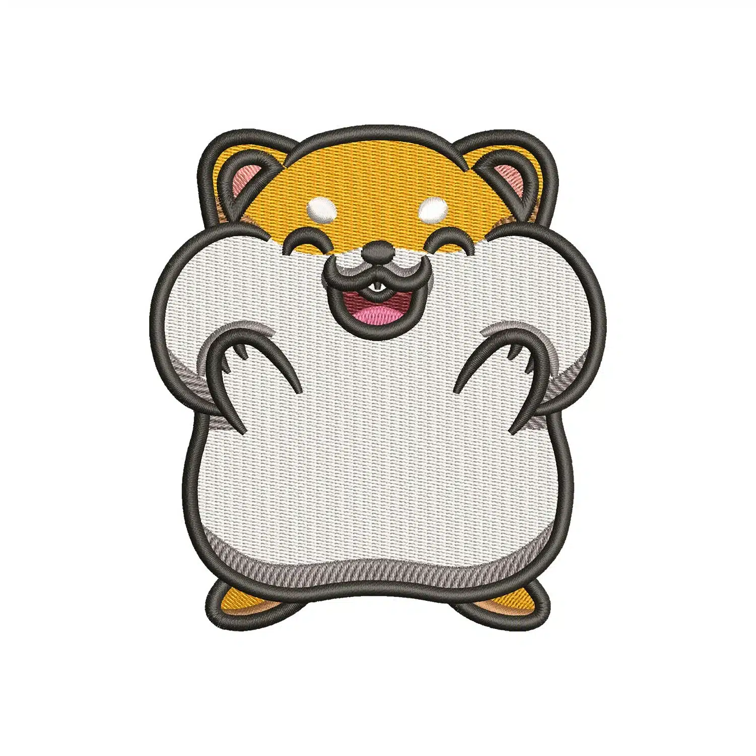 Cute Hamster Embroidery Design