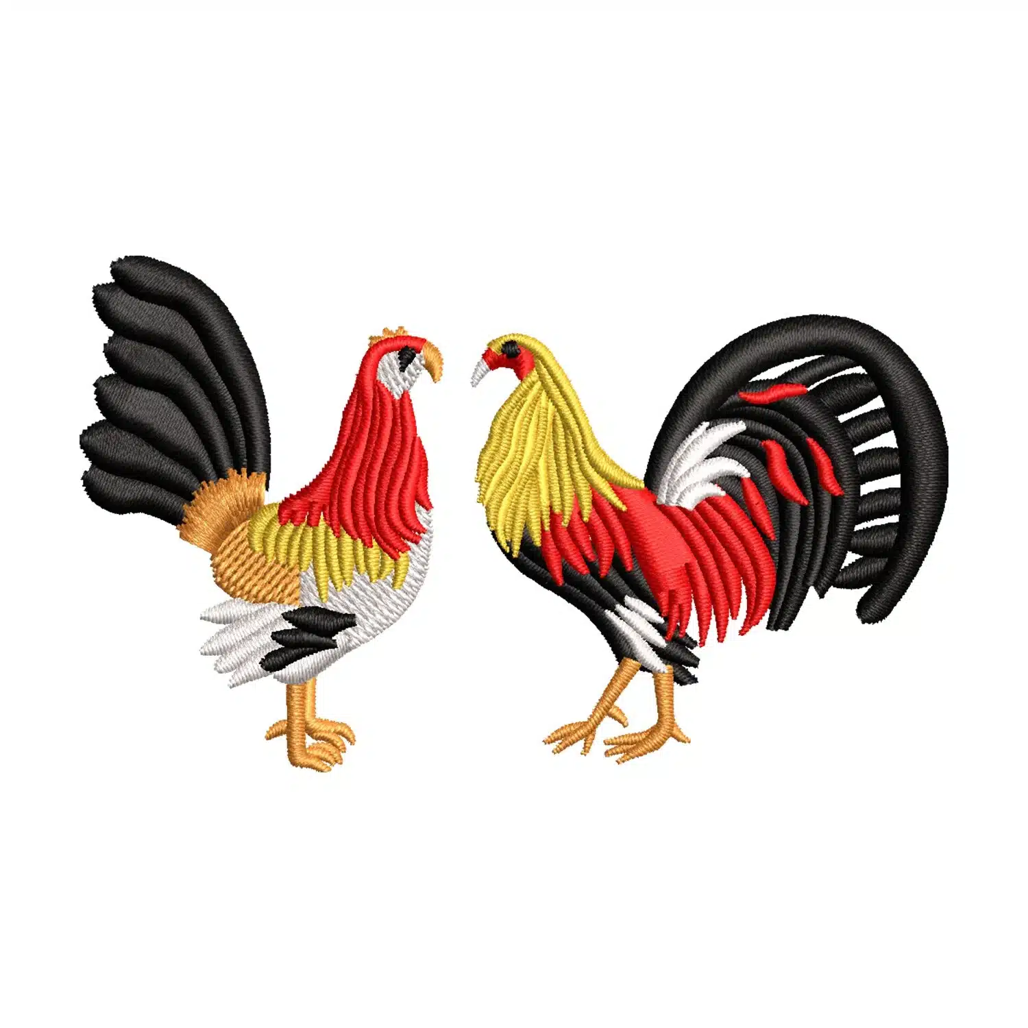 Chicken Couple Embroidery Design Chicken Couple Embroidery Design