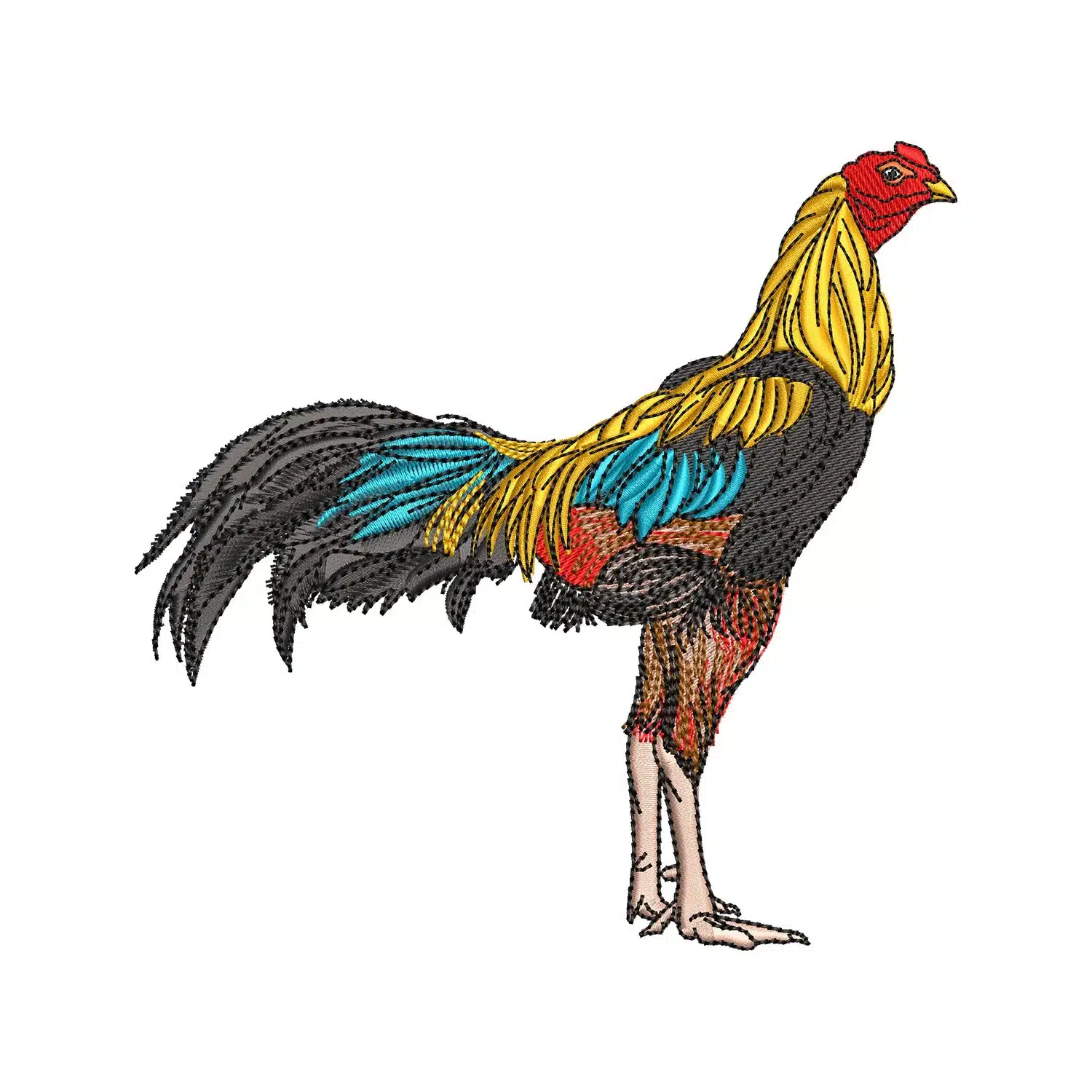 Rooster Embroidery Design Rooster Embroidery Design