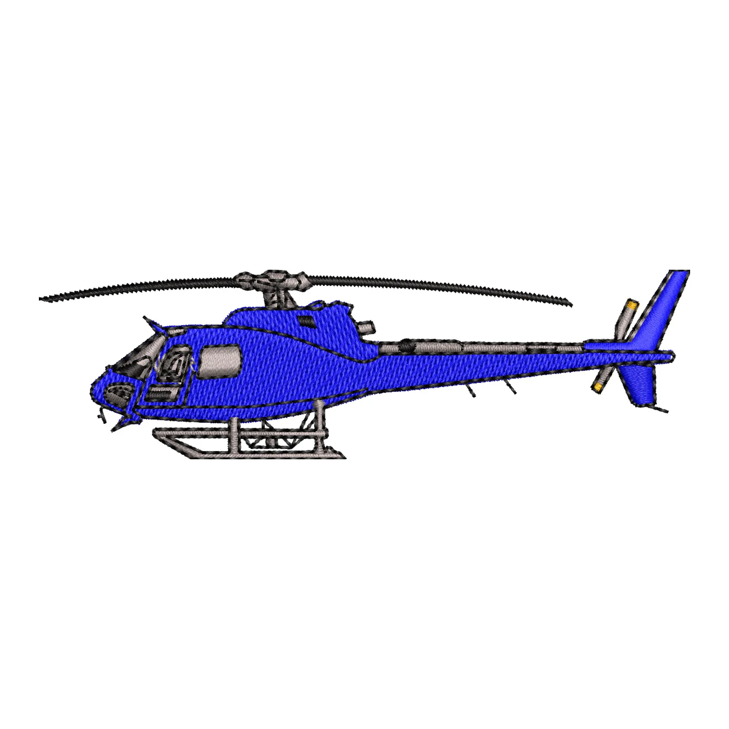 Helicopter Embroidery Design