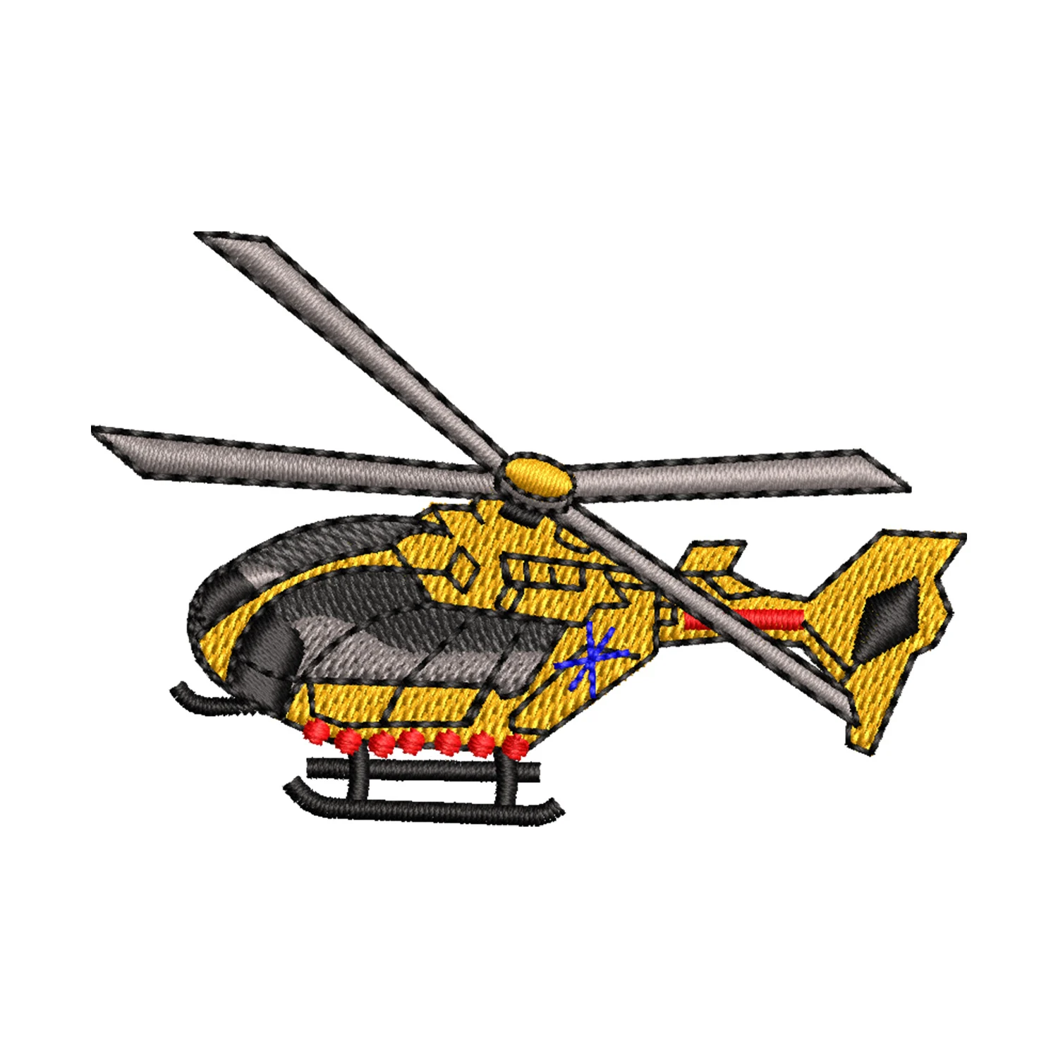 Helicopter Embroidery Design