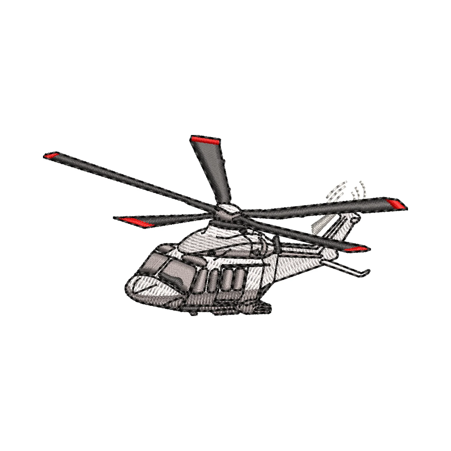 Helicopter Embroidery Design